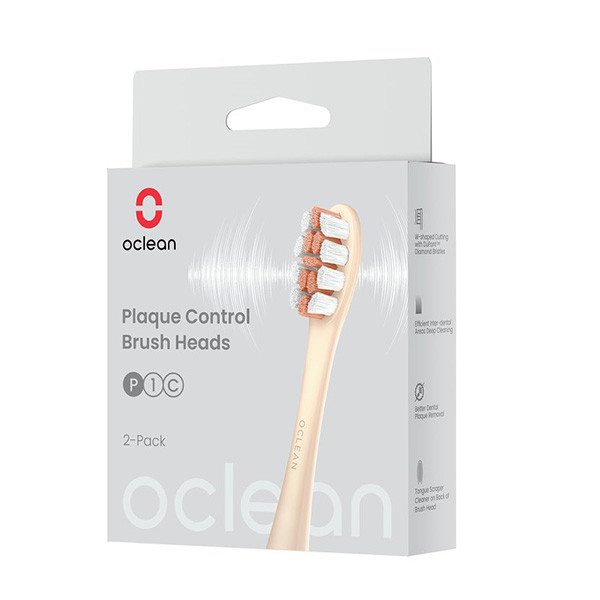 Oclean náhradní hlavice Plaque Control Medium P1C8, zlaté