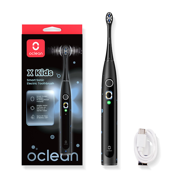 Oclean sonický kartáček X Kids, černý