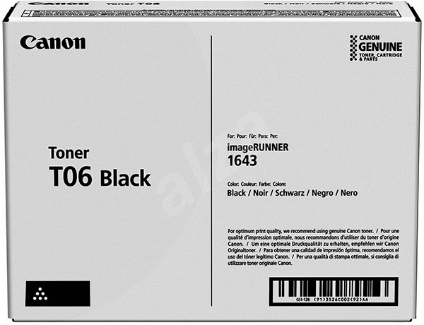 Canon originální toner T06 BK, 3526C002, black, 20500str.