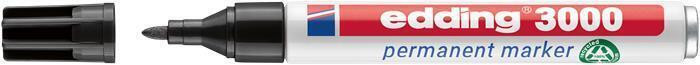 Permanentní popisovač "3000", černá, 1,5-3 mm, kuželový hrot, EDDING 7580228001
