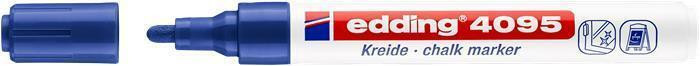 Křídový popisovač "4095", modrá, 2-3 mm, kuželový hrot, tekutý, EDDING 4-4095003