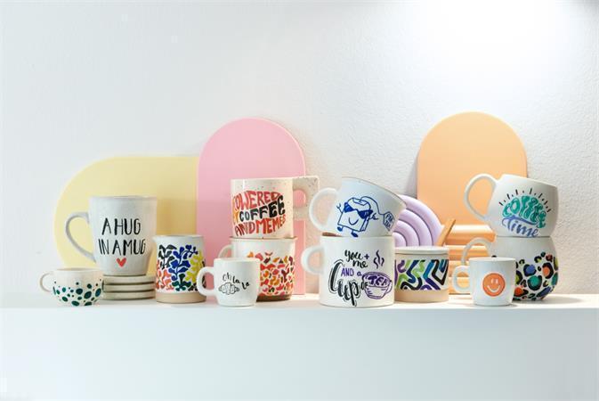 Štětcový popisovač na porcelán "4200 Family color", sada 6 různých barev, EDDING 7580206000