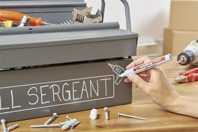 Lakový popisovač "750", žlutá, 2-4mm, EDDING