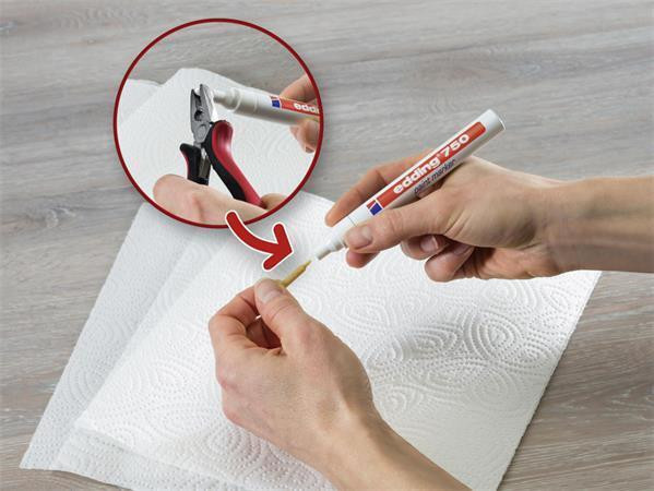 Lakový popisovač "750", oranžová, 2-4mm, EDDING