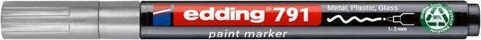 Lakový popisovač "791 PCR", stříbrná, 1-2 mm, EDDING 4-791PCR054