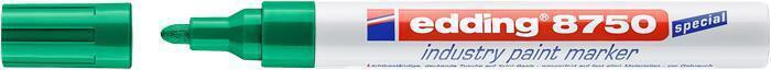 Lakový popisovač "8750", zelená, 2-4 mm, průmyslový, EDDING 7580197003