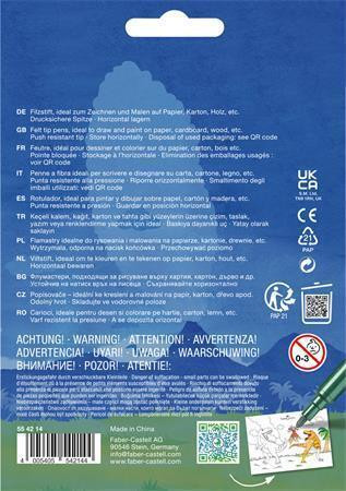 Fixy "Dinosaurus", 10 barev + 3 metalické barvy, FABER-CASTELL 554214