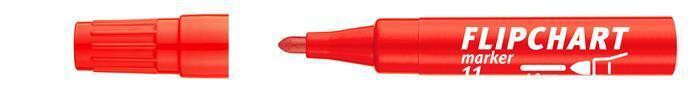 Popisovač na flipchart "Artip 11", červená, 1-3mm, kuželový hrot, ICO
