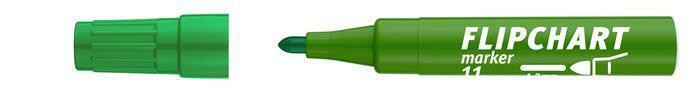 Popisovač na flipchart "Artip 12", zelená, 1-4mm, kuželový hrot, ICO