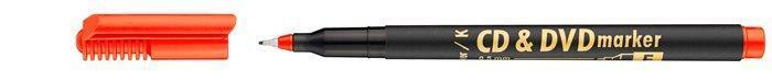 Permanentní popisovač na  CD/DVD, červená, ICO