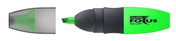 Zvýrazňovač "Focus", zelená, ICO