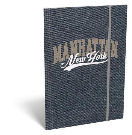 Desky s gumičkou "Manhattan New York", karton, A4, LIZZYSULI 7460148011