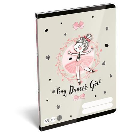 Sešit "Tiny Dancer, Lovely Ballerina", 27-32, A5, čtverečkovaný, 32 listů, LIZZYSULI 7500171003