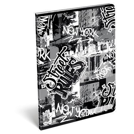 Sešit "Street Rules", A4, čistý, 32 listů, LIZZYSULI 7500166004