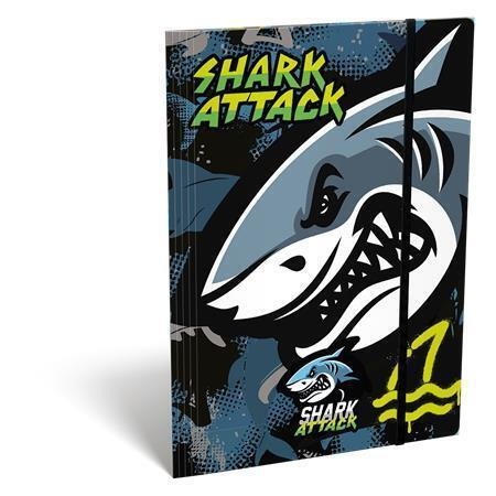 Desky s gumičkou "Shark Attack", karton, A4, LIZZYSULI 7460148007
