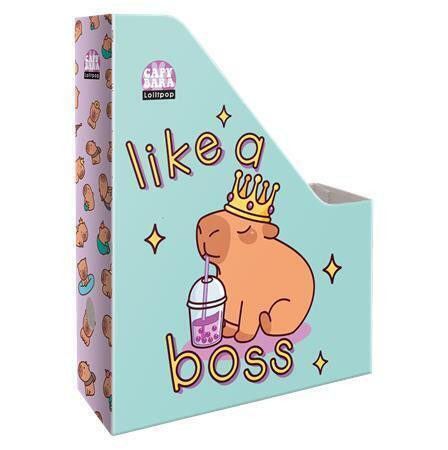 Stojan na časopisy "Lollipop Capybara", 90 mm, karton, A4, LIZZYSULI 7470218000