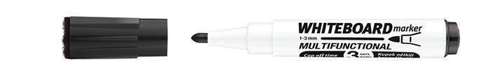 Popisovač na bílou tabuli a flipchart "Markeraser", černá, 1-3mm, multifunkční, ICO