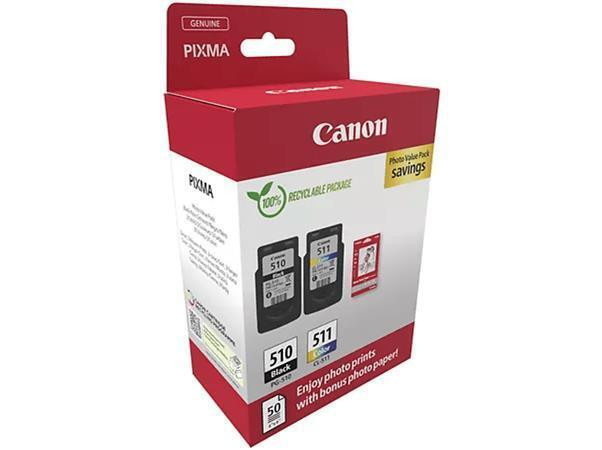 PG510/CL511 Inkjet cart. multipack pro Pixma MP240 tiskárny, černá + GP-501 foto papír, CANON