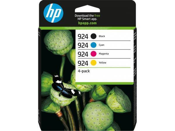 6C3Z1NE Tintapatron multipack Officejet Pro 8120e, 8130e nyomtatókhoz, HP 924 b+c+m+y, 500+3*400 old