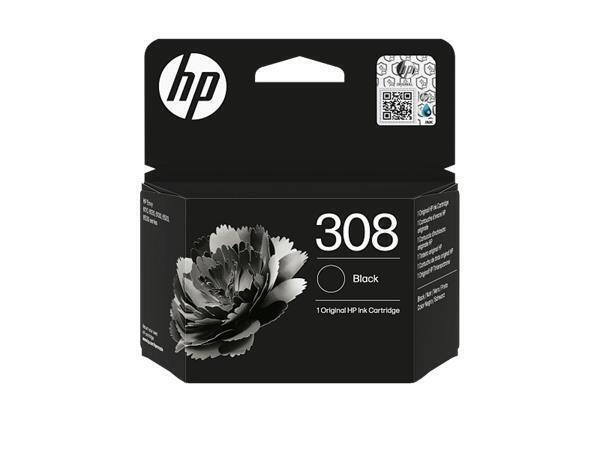 7FP21UE Inkoustová cartridge HP 308, do tiskárny Deskjet 2900, Envy 6110e, černá, 160 stran, HP