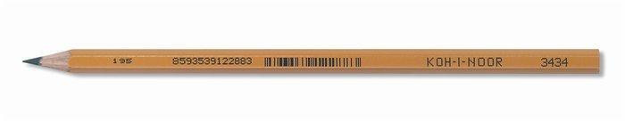 Barevná kancelářská tužka "3434", zelená, šestihranná, KOH-I-NOOR