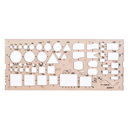 Souprava šablon elektro "703071", kouřová, plast, KOH-I-NOOR