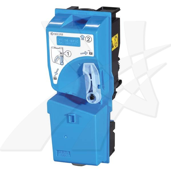 Kyocera originální toner TK825C, 1T02FZCEU0, cyan, 7000str.