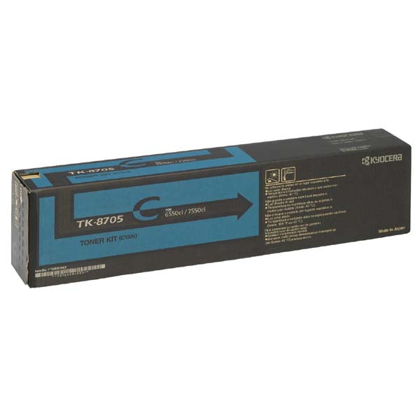 Kyocera originální toner TK8705C, 1T02K9CNL0, cyan, 30000str.