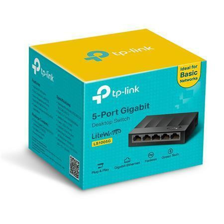 Switch  "LS1005G", 5 port, 10/100/1000 Mbps, TP-LINK