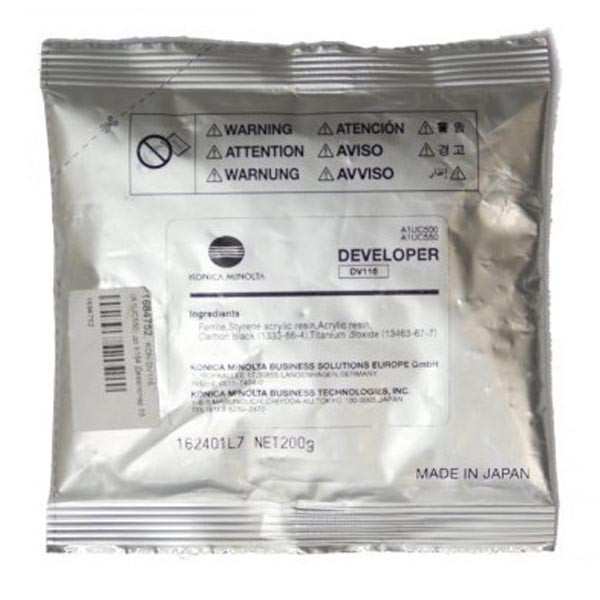Konica Minolta originální developer A1UC550, DV-116, A1UC500, black, 55000str.