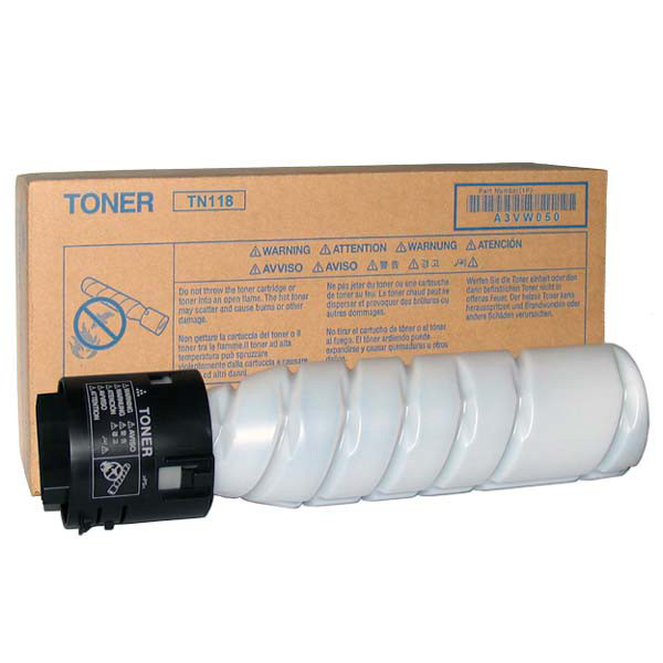 Konica Minolta originální toner TN118, A3VW050, A3VW051, black, 24000 (2x12000)str., 2x281,5g