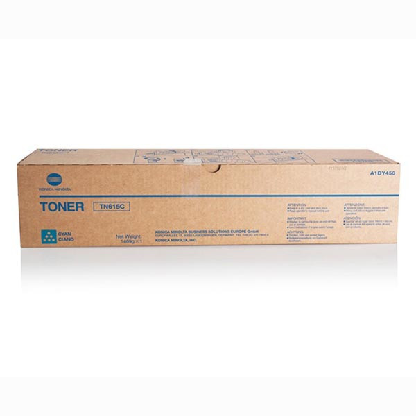 Konica Minolta originální toner A1DY450, TN615C, cyan, 91000str.
