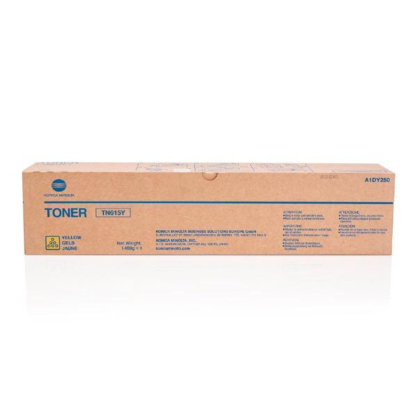 Konica Minolta originální toner A1DY250, TN615Y, yellow, 91000str.