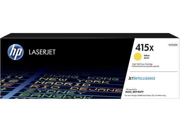 W2032X Toner pro  Color LaserJet Pro M454, MFP M479 tiskárny, HP 415X, žlutá, 6 tis. stran