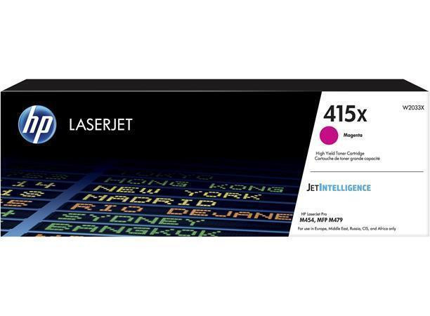 W2033X Toner pro Color LaserJet Pro M454, MFP M479 tiskárny, HP 415X, magenta, 6 tis. stran
