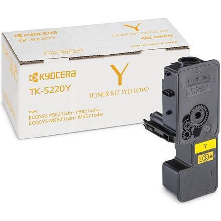 TK5220Y Toner pro P5021cdn, P5021cdw, M5521cdn, M5521cdw tiskárny, KYOCERA žlutá 1,2tis. stran