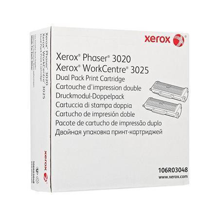 106R03048 Toner cart. pro Phaser 3020NI, WC3025NI tiskárnu, XEROX černá, 2x1,5 tis. stránek