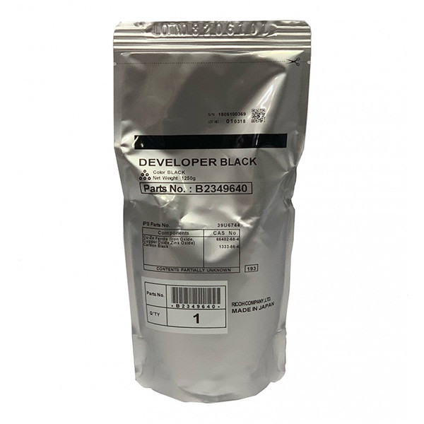 Ricoh originální developer B2349640, black, 500000str.