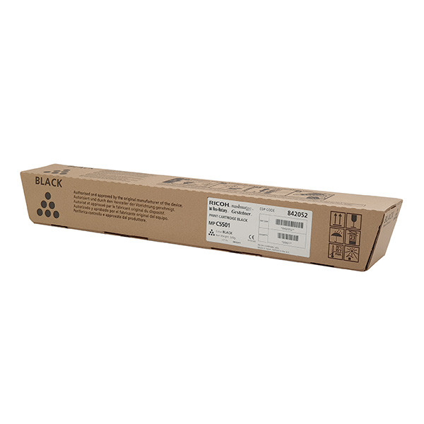 Ricoh originální toner 842052, 841583, 841456, 841452, black, 25500str.