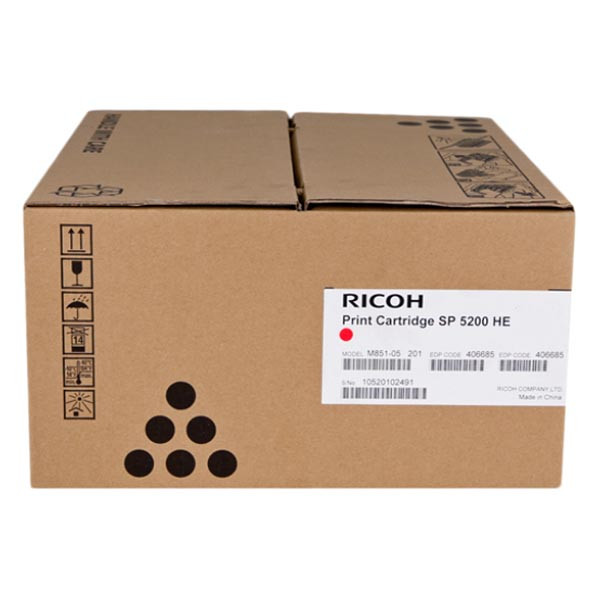Ricoh originální toner 406685, 821229, black, 25000str.