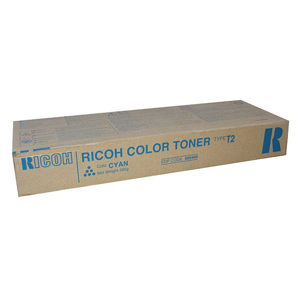 Ricoh originální toner 888486, Typ T2, cyan, 17000str.