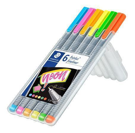 Linery "Triplus 334 Neon", sada 6 barev, 0,3 mm, STAEDTLER