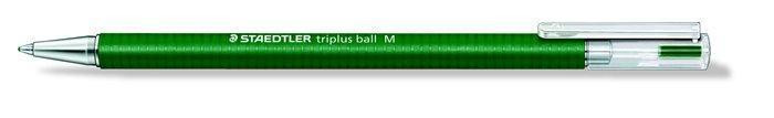 Kuličkové pero "Triplus M", zelená, 0,5 mm, s uzávěrem, STAEDTLER