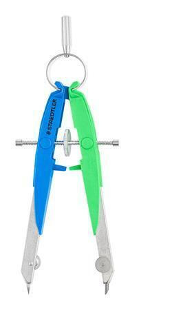 Kružítko "Mars Comfort Neon", 2-dílná sada, vysoká přesnost, modrá-zelená, STAEDTLER