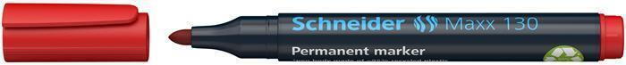 Permanentní popisovač "Maxx 130", červená, 1-3mm, kuželový hrot, SCHNEIDER
