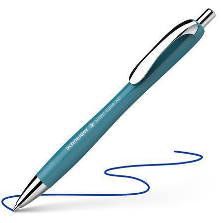 Kuličkové pero "Slider Rave XB", tyrkysová, 0,7 mm, stiskací mechanismus, SCHNEIDER 132513