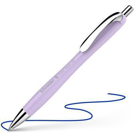 Kuličkové pero "Slider Rave XB", světle fialová, 0,7 mm, stiskací mechanismus, SCHNEIDER 132559