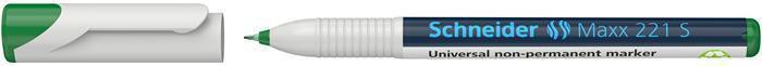 Popisovač "Maxx 221 S", zelená, 0,4mm, OHP, SCHNEIDER