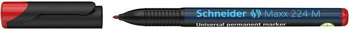 Permanentní popisovač "Maxx 224 M", červená, 1mm, OHP, SCHNEIDER
