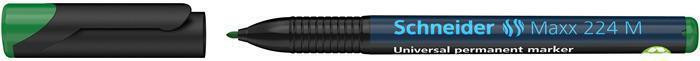 Permanentní popisovač "Maxx 224 M", zelená, 1mm, OHP, SCHNEIDER